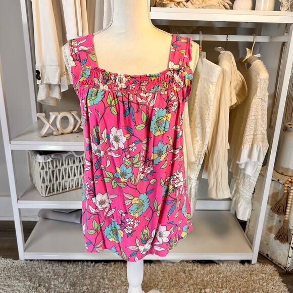 Staccato Women's Size M Flowy Floral Tie back floral top, flirty, romantic #3014 - Picture 1 of 7